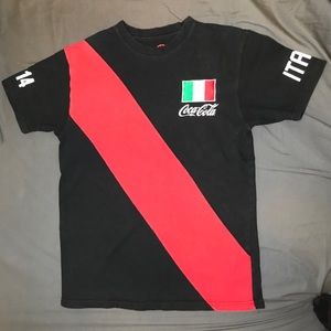 2014 italy soccer Coca-Cola shirt