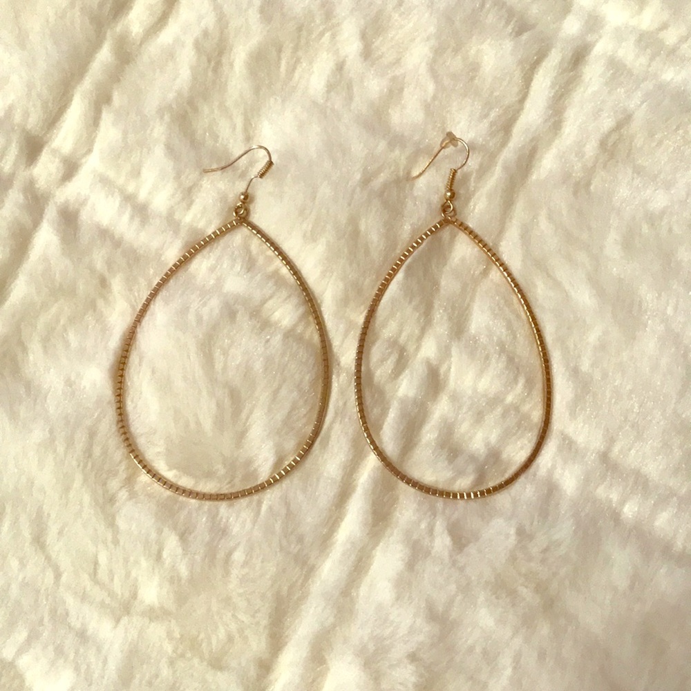 Gold hoop earrings