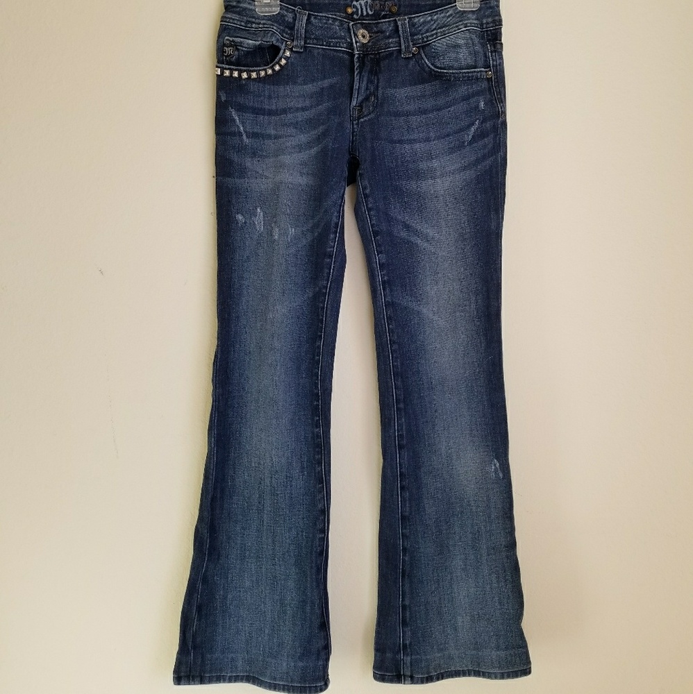 Distressed Studded Miss Me Jeans