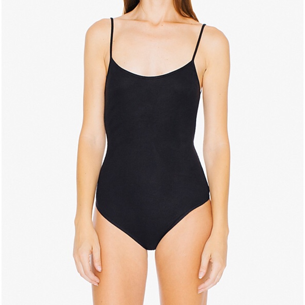American apparel black low back bodysuit