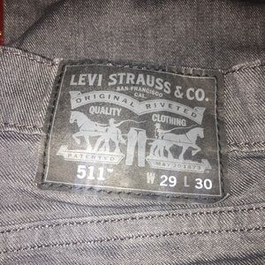 LEVI JEANS CHARCOAL COLOR SLIM FIT