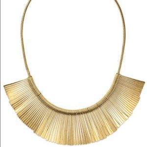 Stella & Dot Gold fringe necklace