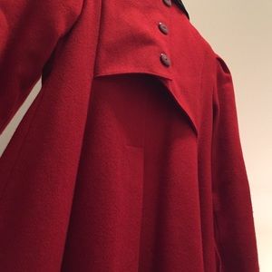True Vintage Rothschild Red Wool Coat