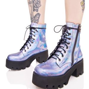 Opalescent Odyssey Boots Dolls Kill