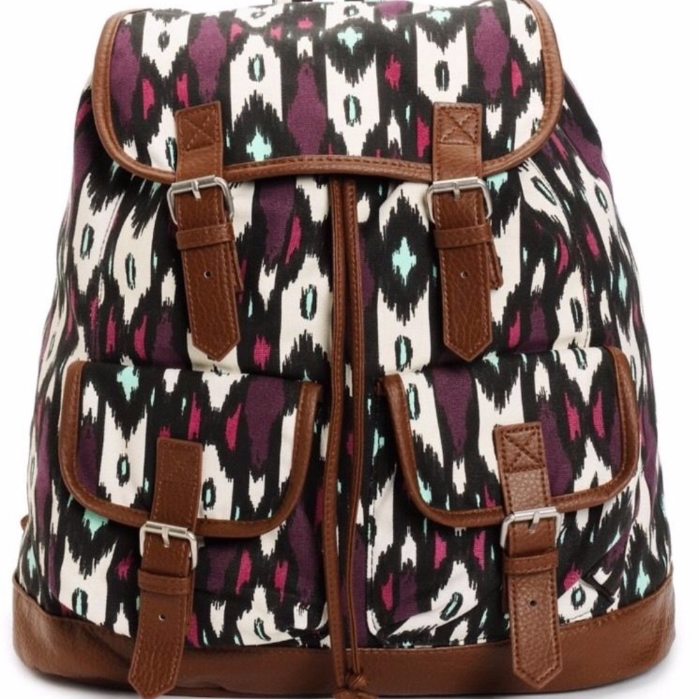 Emprye Serene Blackberry/Mint Tribal Rucksack Back