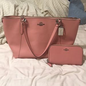 Pink Coach Tote Bag