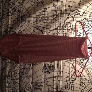 Pink and white stripes bodysuit good condition