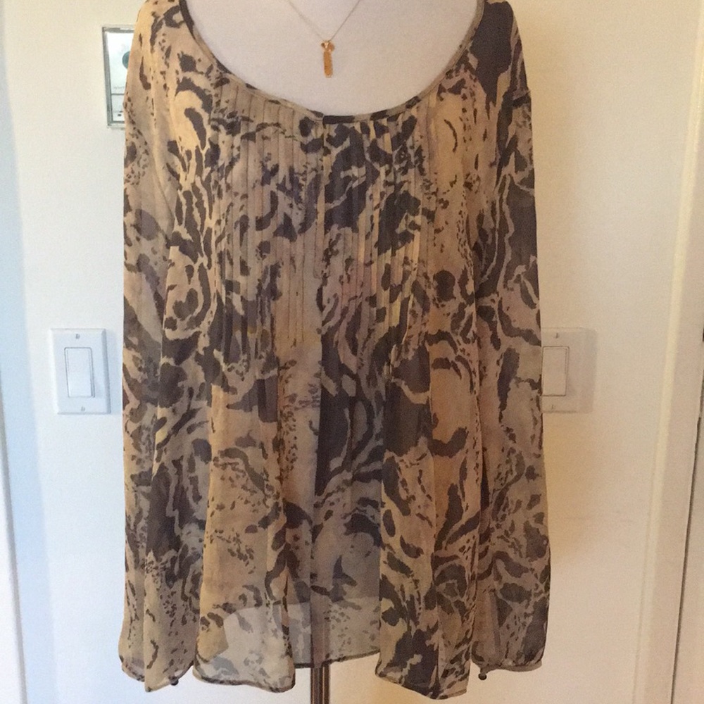 Ella Moss 100% Silk Blouse Size XS