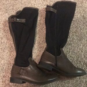 Tall boots black/dark brown 9