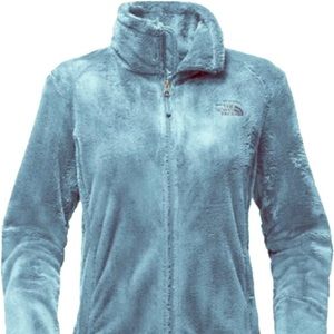 NWT baby blue the north face fuzzy jacket