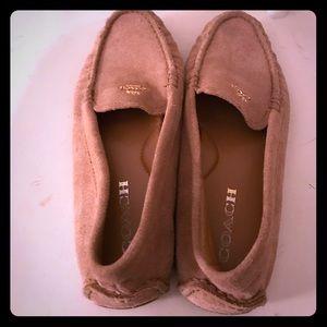 Suede coach loafers!