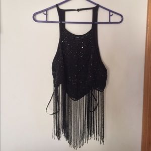 Beaded Tassel Top