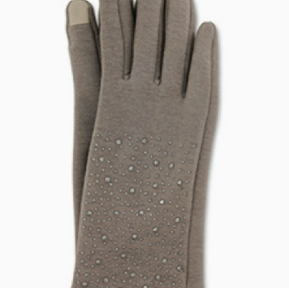 TEXTING GLOVES: FLEECE LINED- BEIGE