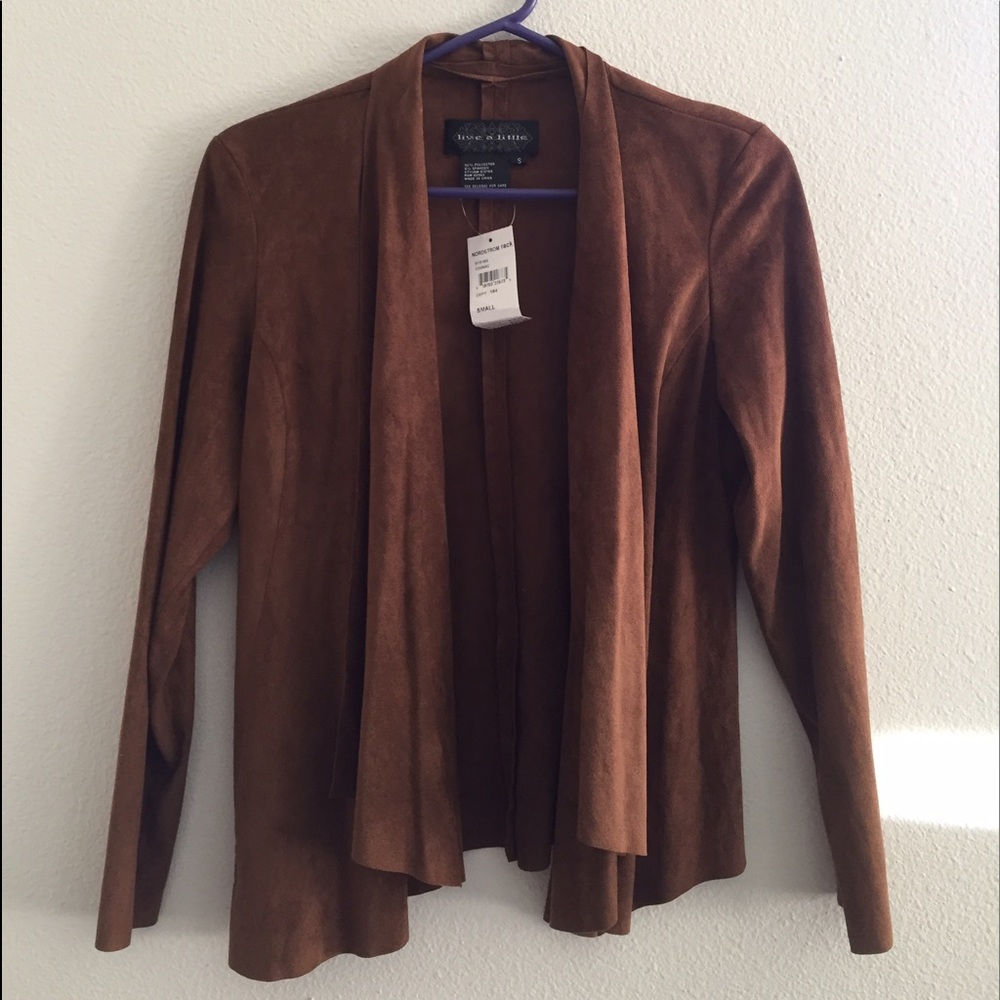 Soft Suede Cardigan