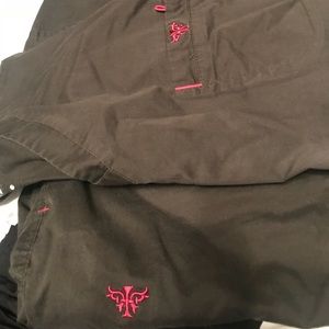 Med Couture scrub set size 2X brown and pink