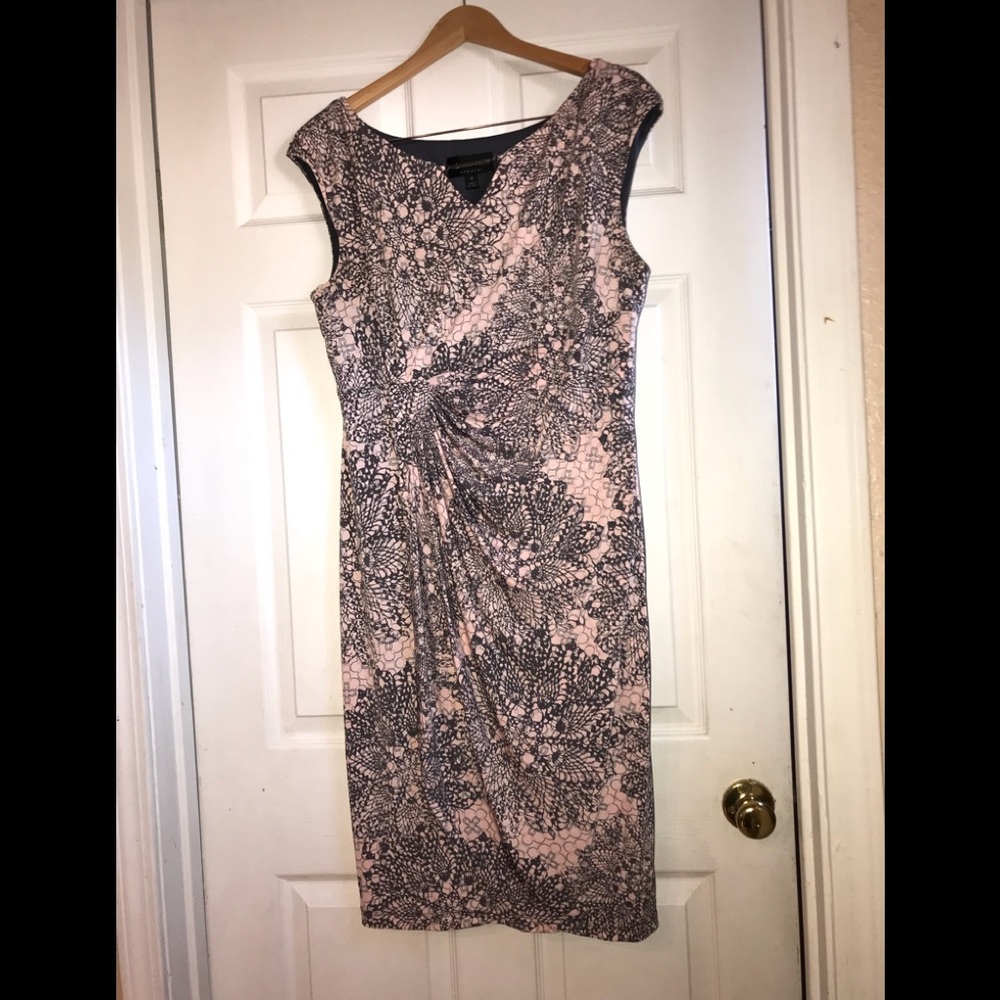 Pink& Gray Wrap Dress by Connected Apparel