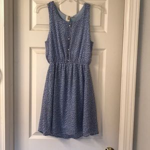 Cute Periwinkle Polka Dot Dress
