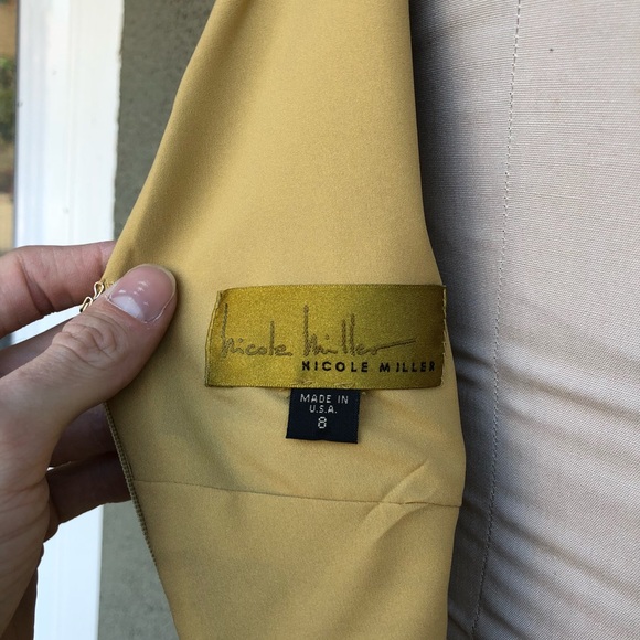 Nicole Miller gold cocktail dress - Picture 4 of 4