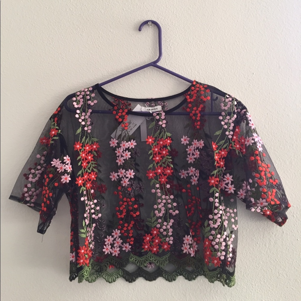 Floral Embroider Top