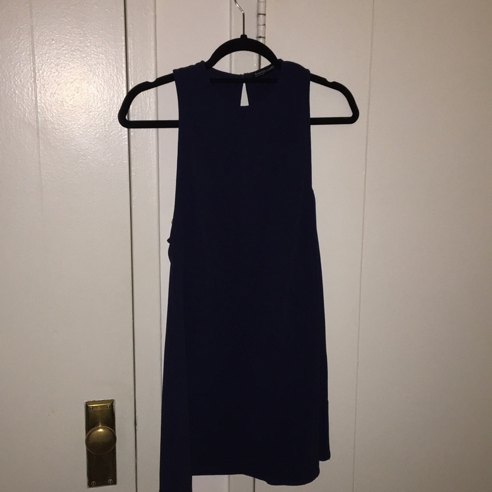 Dark blue simple dress