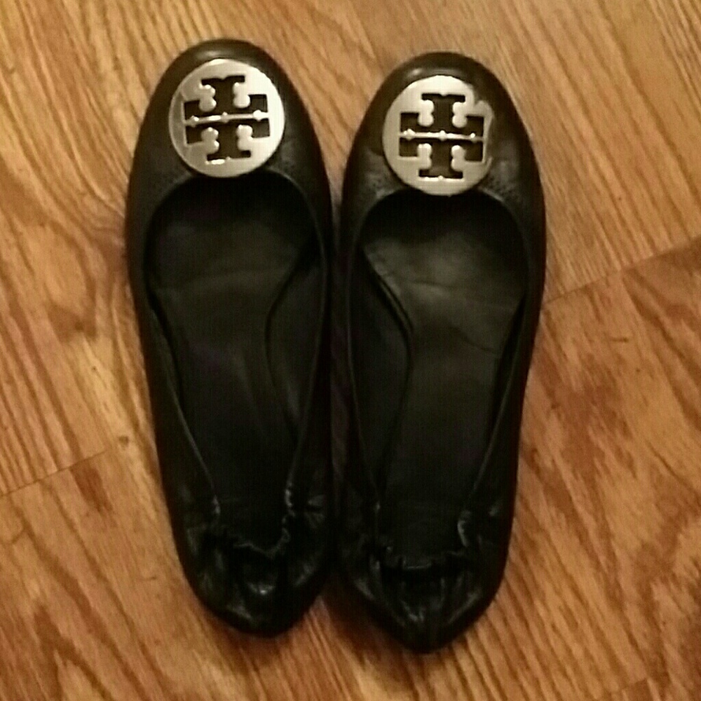 Black Tory Burch Flats