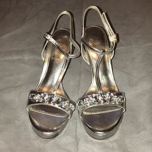 Silver heels
