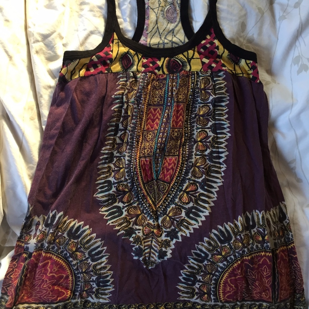 Truly Madly Deeply Tank, tribal print