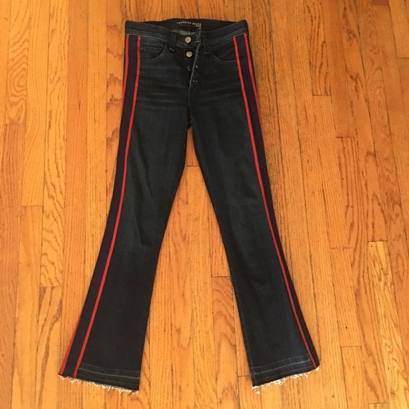 Veronica Beard Jeans with Red Stripe - 25