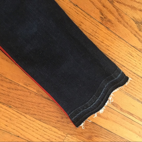 Veronica Beard Jeans with Red Stripe - 25 - Picture 6 of 6