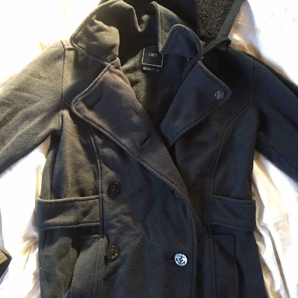 Obey Hooded Blazer Coat