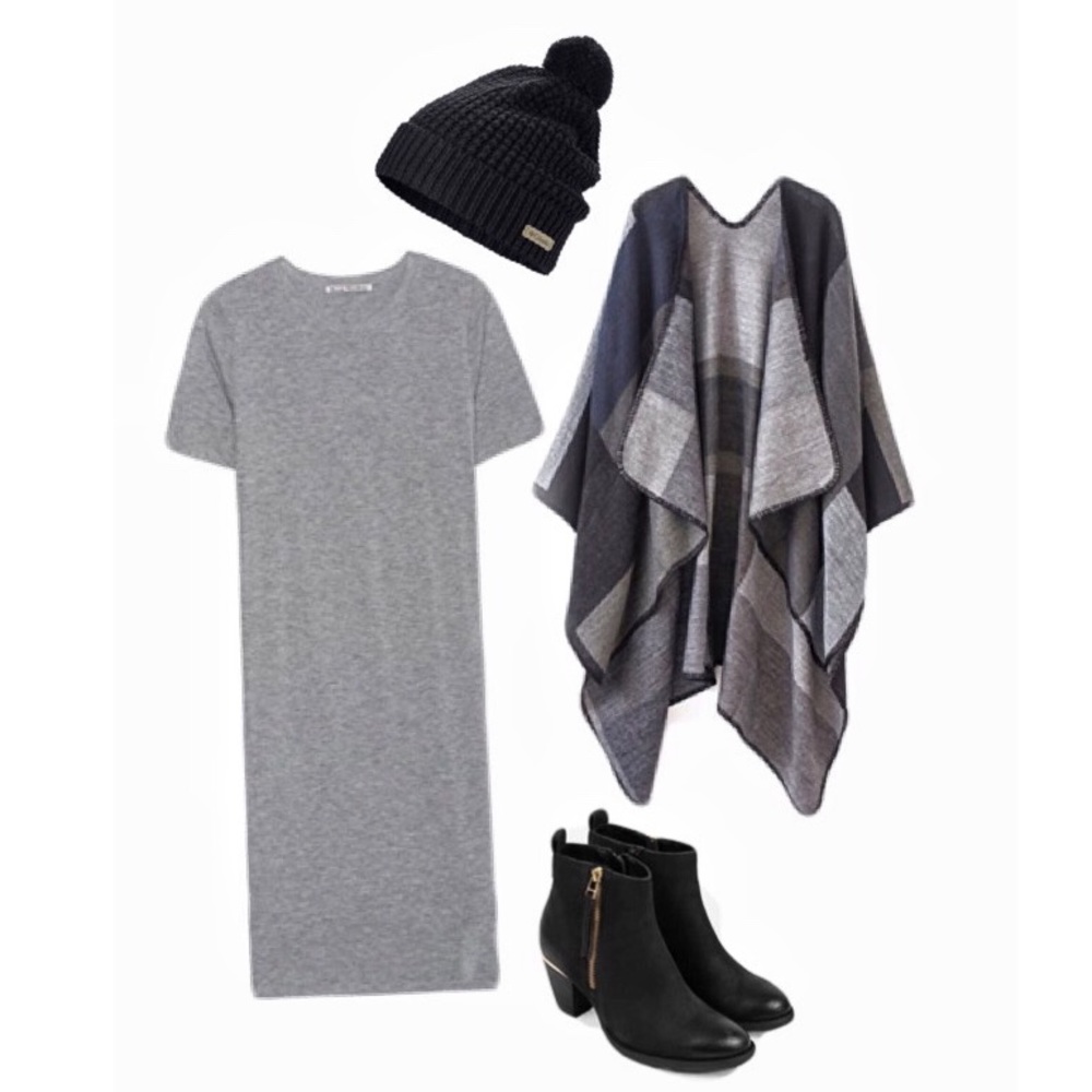 Gray T Shirt Dress