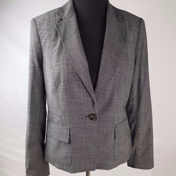 Talbots Gray Chambray Skirt SUIT 14 AX52 - Picture 2 of 8