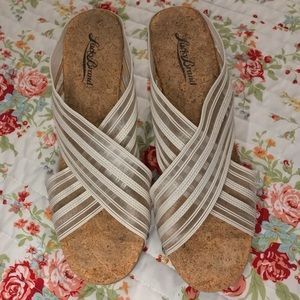 Lucky Brand Cream Sling Shoes 7.5