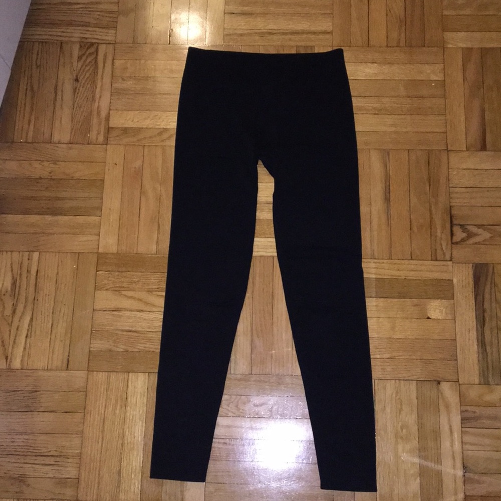 Fuzzy black leggings