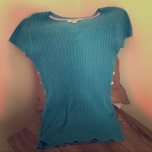 Blue Short Sleeve Merona Sweater - Size XS
