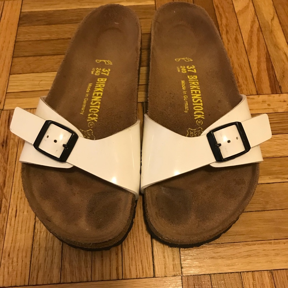 Birkenstock White Madrid Sandals 7