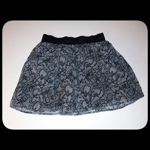 Charlotte Russe Skirts - Black and Gray "Lace" Skirt Charlotte Russe Skirts - Black and Gray "Lace" Skirt