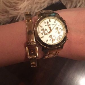 Michael Kors watch. Free Buckle Bangle Bracelet