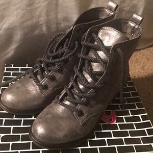 Silver boots