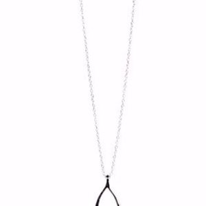 Sterling Forever Wishbone Necklace