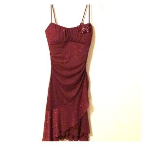 Beautiful dark red dress