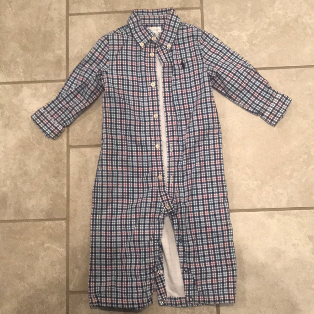 Ralph Lauren Checkered baby 9 month outfit
