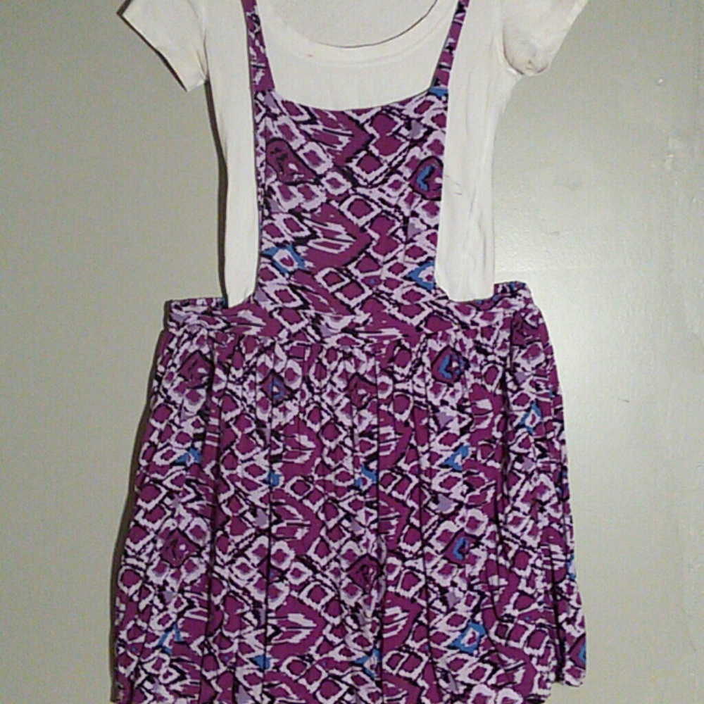 Purple Overall Dress