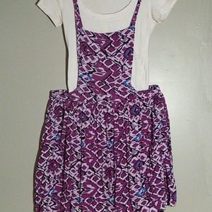Purple Overall Dress
