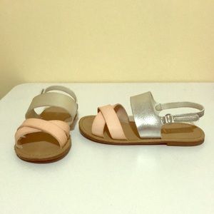 Toddler Pink and silver sandals