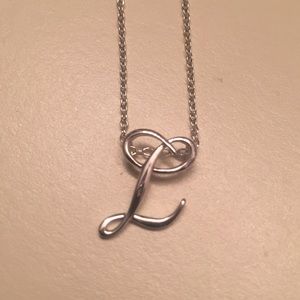 L Sterling Silver Necklace