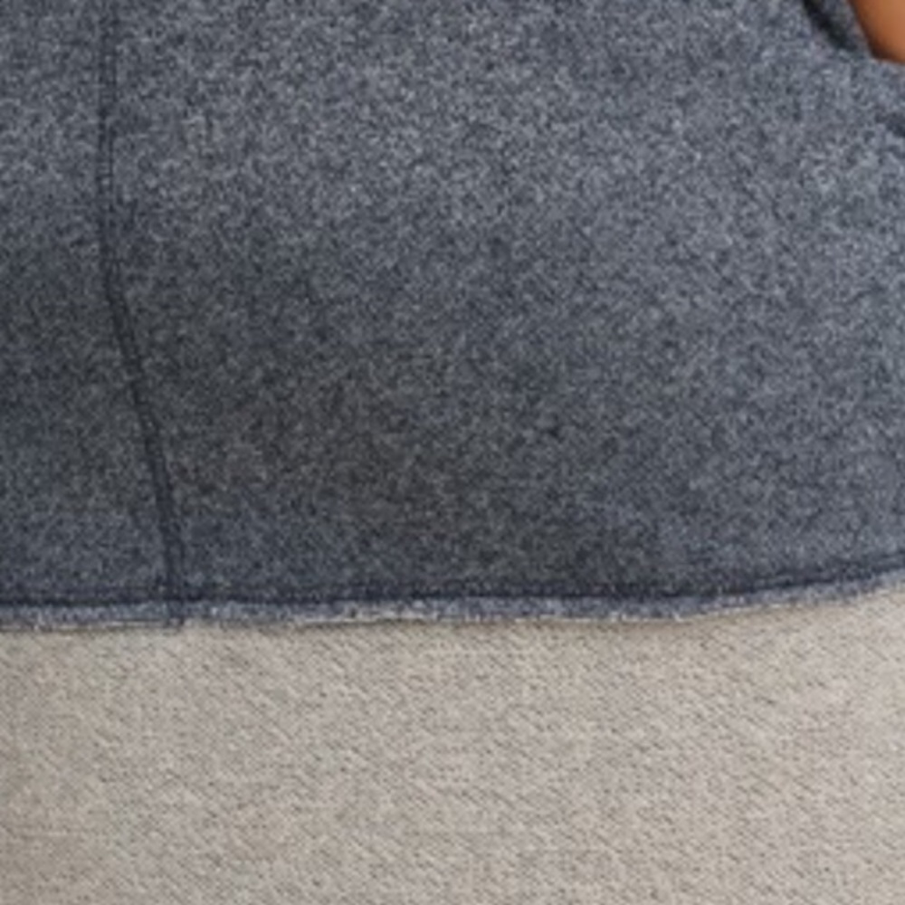 Blue Metallic Hi-Low Terry Dress w/frayed edges - Picture 5 of 5