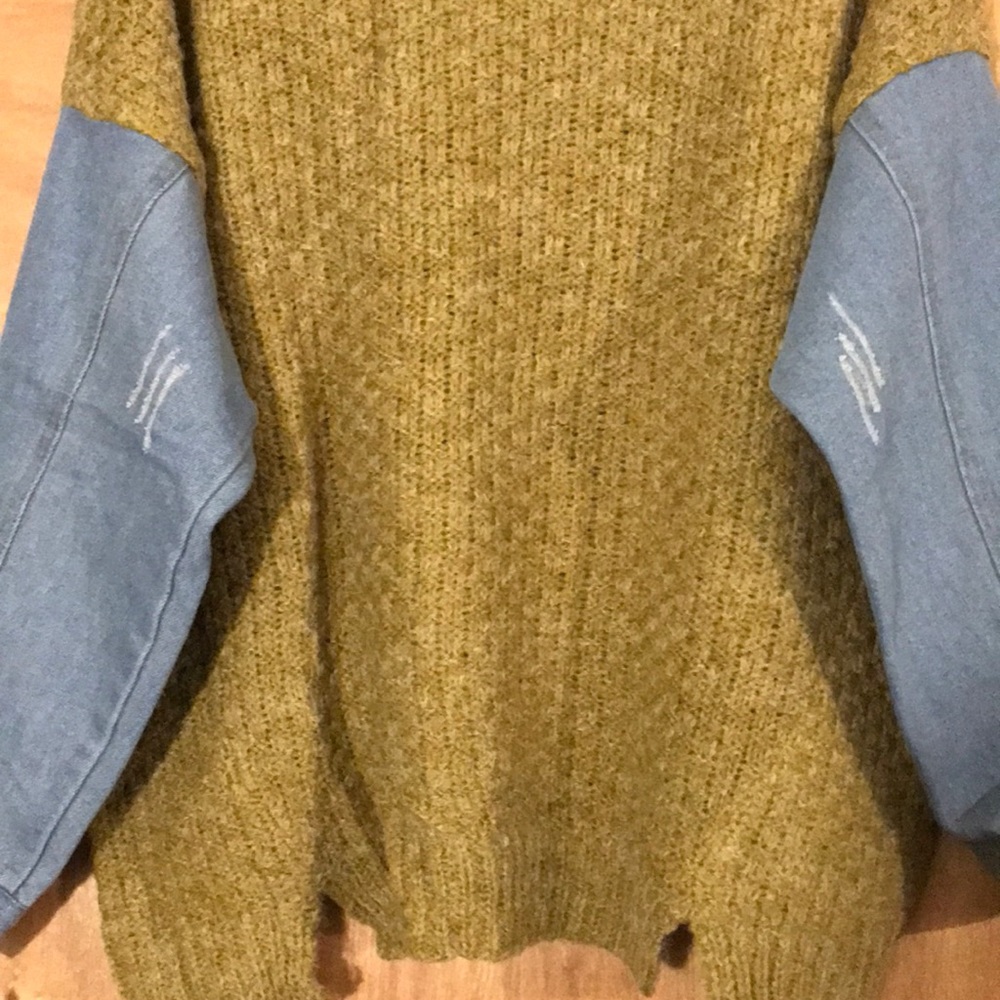 ❄️🍁SOLD SOLD Just In🍁❄️Loose Lightweight Patchwork Sweater - Picture 3 of 6