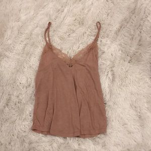 Blush pink cropped tank