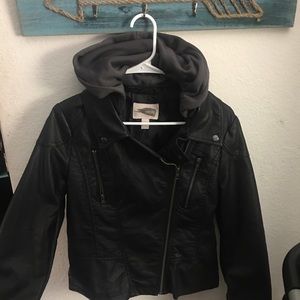 Faux leather jacket